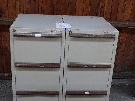 2 pcs. tool / filing cabinets, mrk. Rosengren