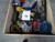 Box mit verschiedenen partsBackpack Spritzen