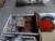 Cash register, various steel plates, sauce dishes, Trays, glass, baskets, etc.