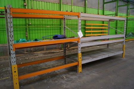 Two material racks with 13 wings