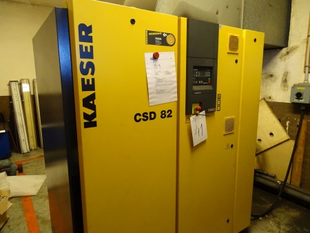 Screw compressor, Kaeser type CSD82, timer 40395, year 2006, serial number 1096, 45.0kw
