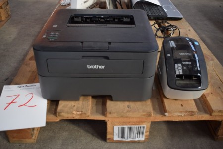 Printer Mrk. Brother + labelsprinter