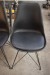6 stk. plaststole med sæder i skind
