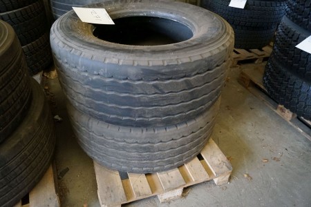 2 Stück LKW-Reifen Bridgestone R168 385 / 55R22.5