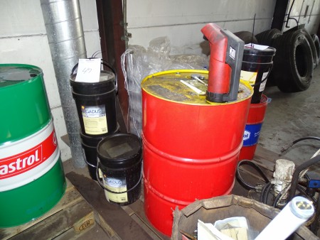 60 L semi-lubricating grease grease approx. 38L lubrication + 208L empty oil well