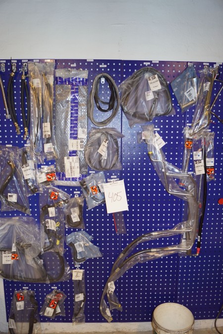 Toolboard with contents Lot Cooling pipe, cooling hoses and more.