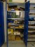 Blika steel cabinet containing various electrical components pneumatics, data books