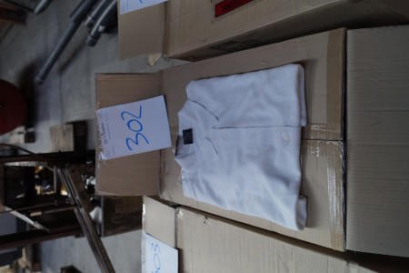 3 boxes Polo shirts Game, white. 1 x M, 1 x L, 1 x XL (30 pcs / box)