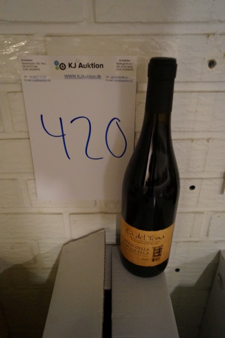 12 bottles of red wine, Cá del toma, armarone, 2014