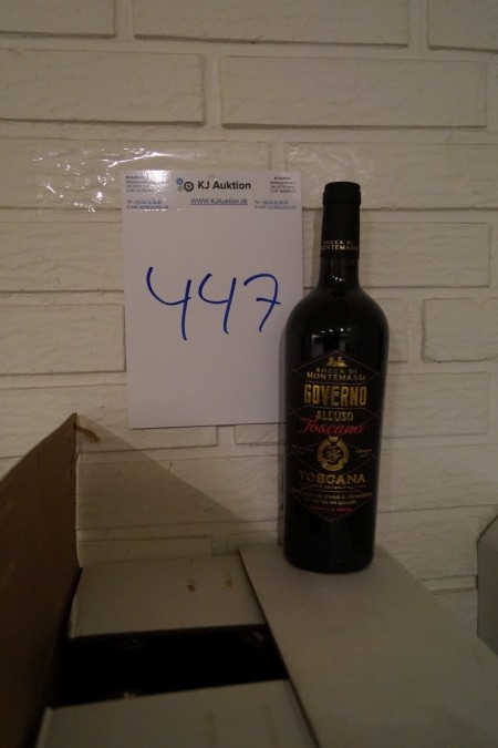 10 flasker Rødvin Governo all`uso Toscana, 2015