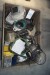 Welding masks with extraction + various masks for fresh air extraction + gas alarms + various welding equipment.