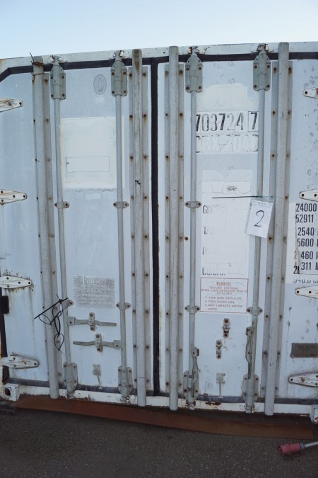 20-Fuß-Container, isoliert und mit Strom ausgestattet, kein Inhalt