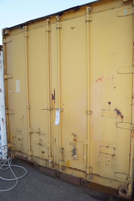 20-Fuß-Container für Wierhejs, isoliert, mit Strom, als Büro angeordnet, ohne Inhalt