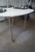 Dining tables 2 pcs with 7 chairs L: 160 cm B: 100 cm H: 72 cm.