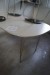 Dining tables 2 pcs with 7 chairs L: 160 cm B: 100 cm H: 72 cm.