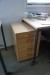 Tables, 2 pieces L: 140 cm D: 70 cm H: 72 cm with 2 drawers and 1 office chair.