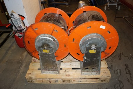 2 pcs. hose reel for extraction, automatic reel