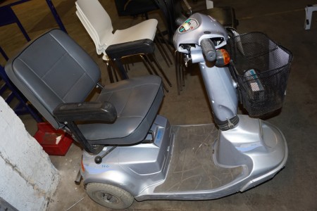 The 3 wheel electric moped with charger works