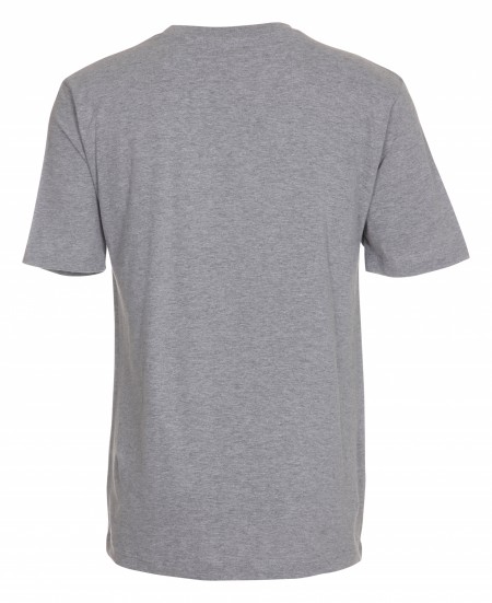 Non-pressed non-pressed company: 40 STK. T-shirt, round neckline, GREY MELANGE, 100% cotton, S