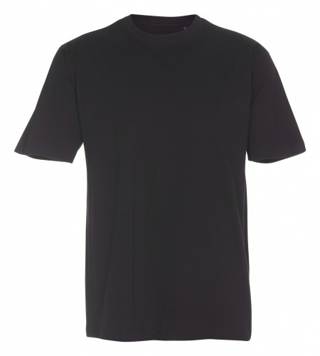 Ungepresster Pfosten: 40 Stck. T-Shirt, runder Halsausschnitt, SCHWARZ, 100% Baumwolle, 20 M - 20 L