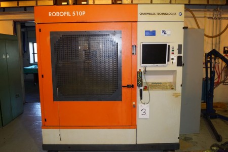 CNC Board Wire Detector, ROBOFIL 510P. Year 2000. Height 225 cm Wide 215 cm D. 200 cm