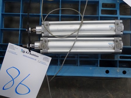 2 pcs. Festo cylinders. DNU40-160. Max pressure: 12 bar. 32 cm. unused