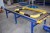 Translyft electric hydraulic lifting table 2000 kg fitted with turntable with roller conveyor.100x136 cm + runway 100x253 cm