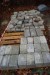 A large lot of paving tiles.