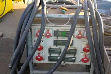 Strømfordelingstavle 16-63 Amp 220/380 v med kabel