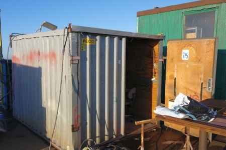 Crew container, partially isolated. Cabinet Building. Power and heating