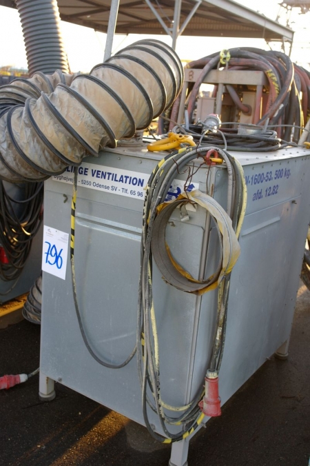 Extract air, Bellinge Ventilation, BV-1600-53, 500 kg