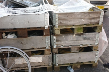 (6) pallets welding cables