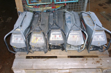 Pallet with (5) wire feed units, Kemppi FastMig MSF53