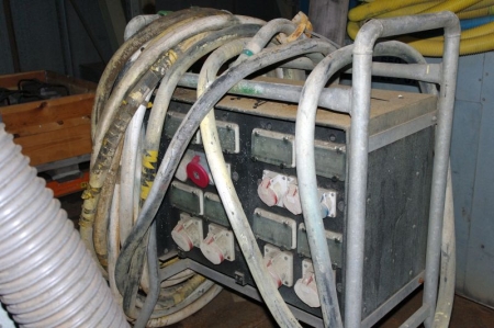 Power distribution Panel, Mini Electric 220/380 volt, 16-63 amp. including cables