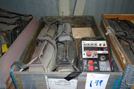 Pallet with (4) wire feed units, Kemppi FastMig MSF 53