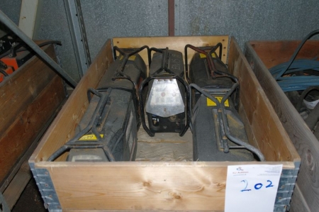 Pallet with (5) wire feed units, Kemppi FastMig MSF 53