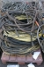 9 pallets of welding cable + power cable pallet with steel wire