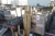 (2) pallets with tank lighting + (1) grid pallet with oxygen and acetylene distribution panels + (1) pallet compressed air hoses + (3) pallets power cables + (1) pallet welding cables + (4) work lamps on wheels + (1) pallet work lamps