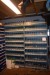 Bookcase with contents of various bolts galvanized steel. 200x211x33 cm