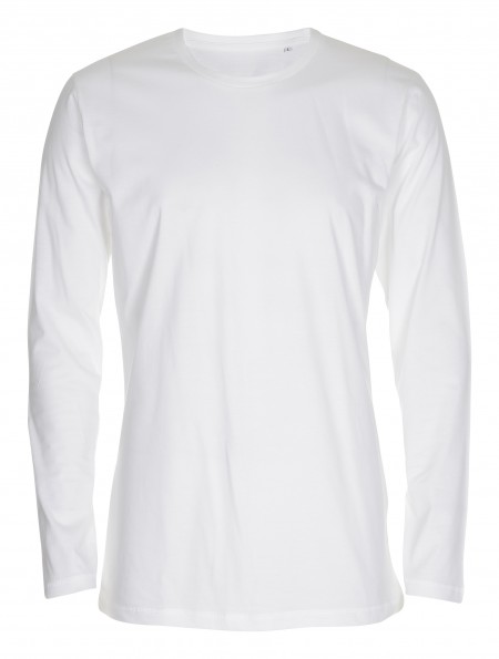 25 pcs. T-SHIRTS with long sleeves, WHITE, 5 XXS - 5 M - 5 L - 5 XL - 5 2XL