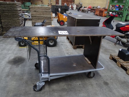 Trolley with removable worktop. 65x120. 