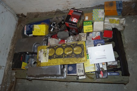 Various spare parts for car
