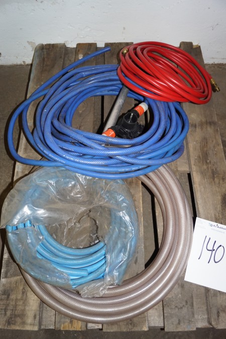 Various hoses + pump