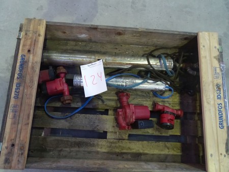 1 pc perollo drilling pump + 1 pc basic drill pump + 4 pcs groundfos circulation pumps