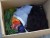 2 boxes of various women's and men's clothes