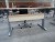 Electric rack-lowering desks with office chair. 160x80cm