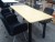 1 piece. dining table with 4 chairs. 150x77.5x73.5cm.
