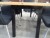 Spisebord m. 6 stole. Almnindelig slid. 170x78x74cm. 
