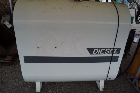 1200 liter diesel tank with pump and counter