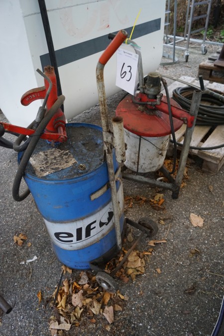 Fuel pressure lubricator + oil with a quarter-bar gear oil